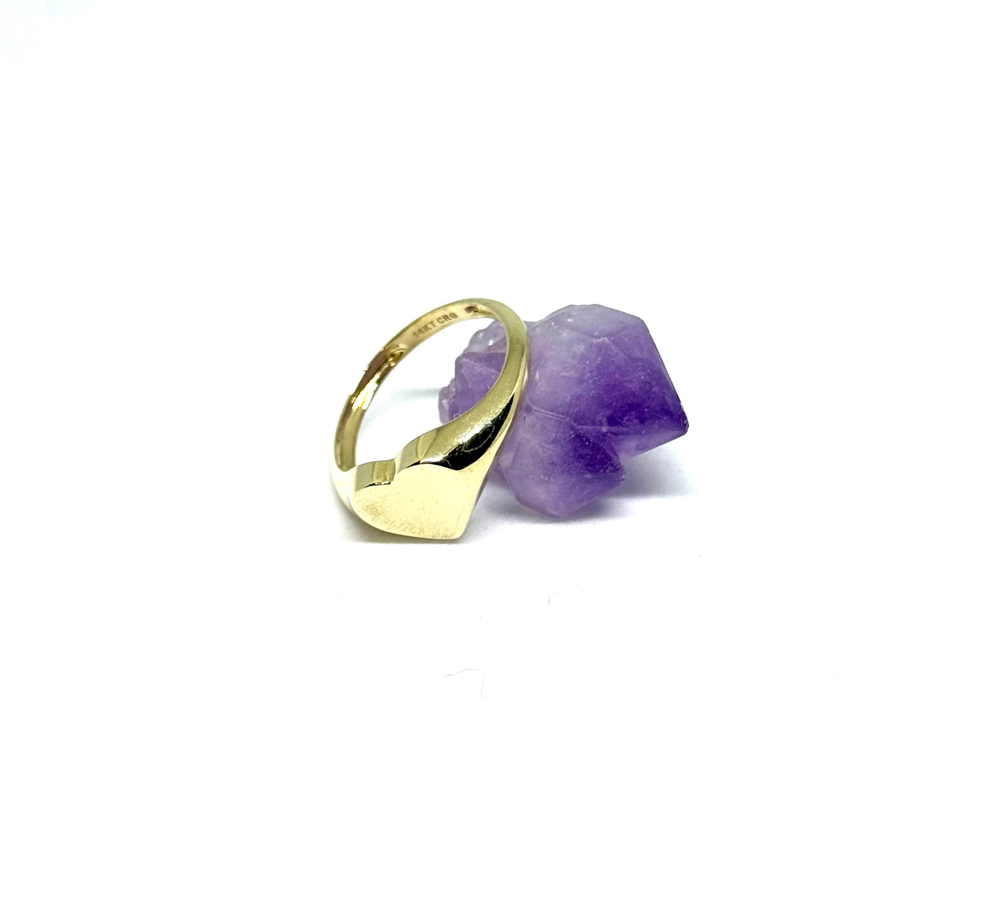 14K Solid Gold Signet Ring