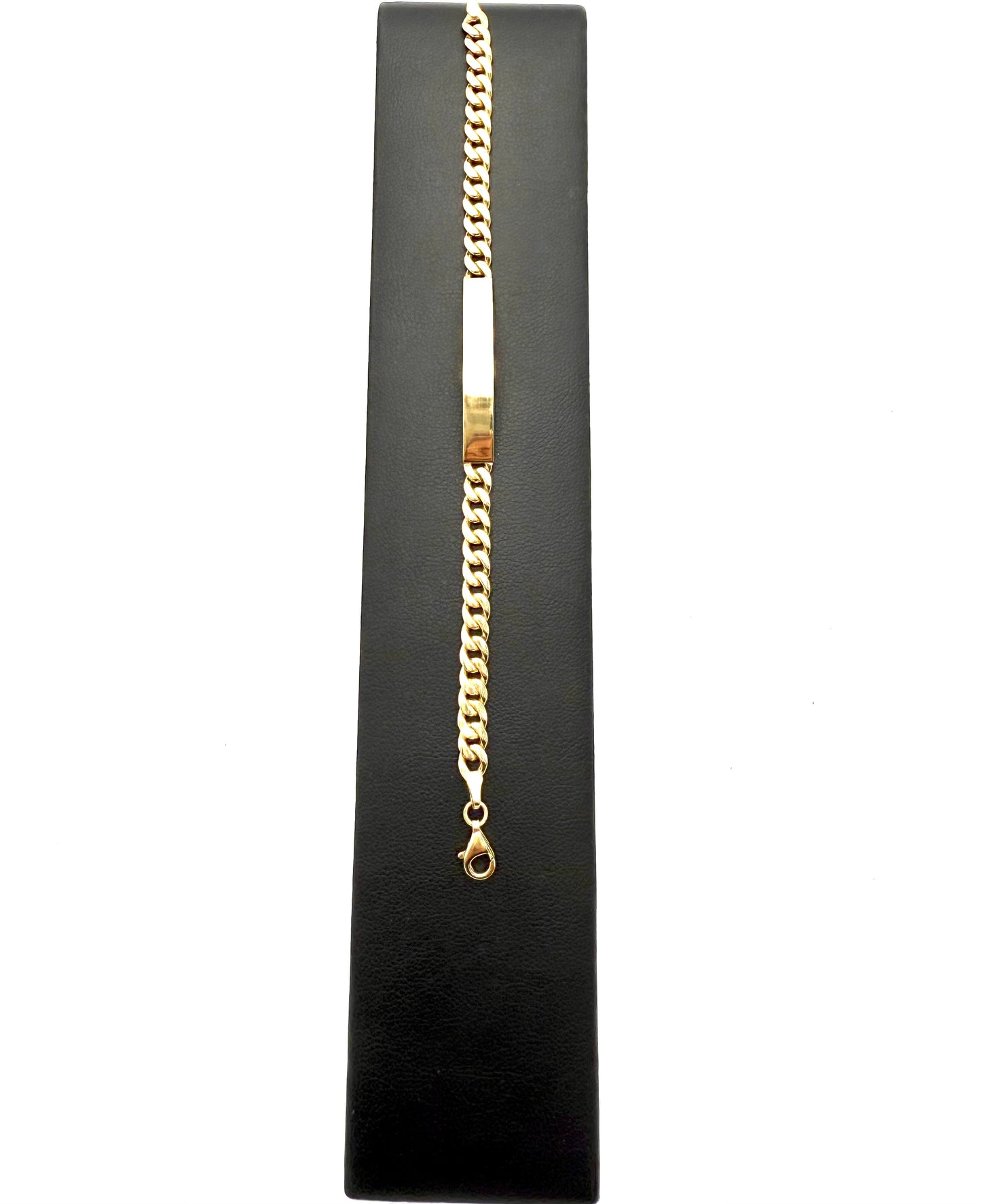 14K Solid Gold ID Bracelet (Free Engraving)