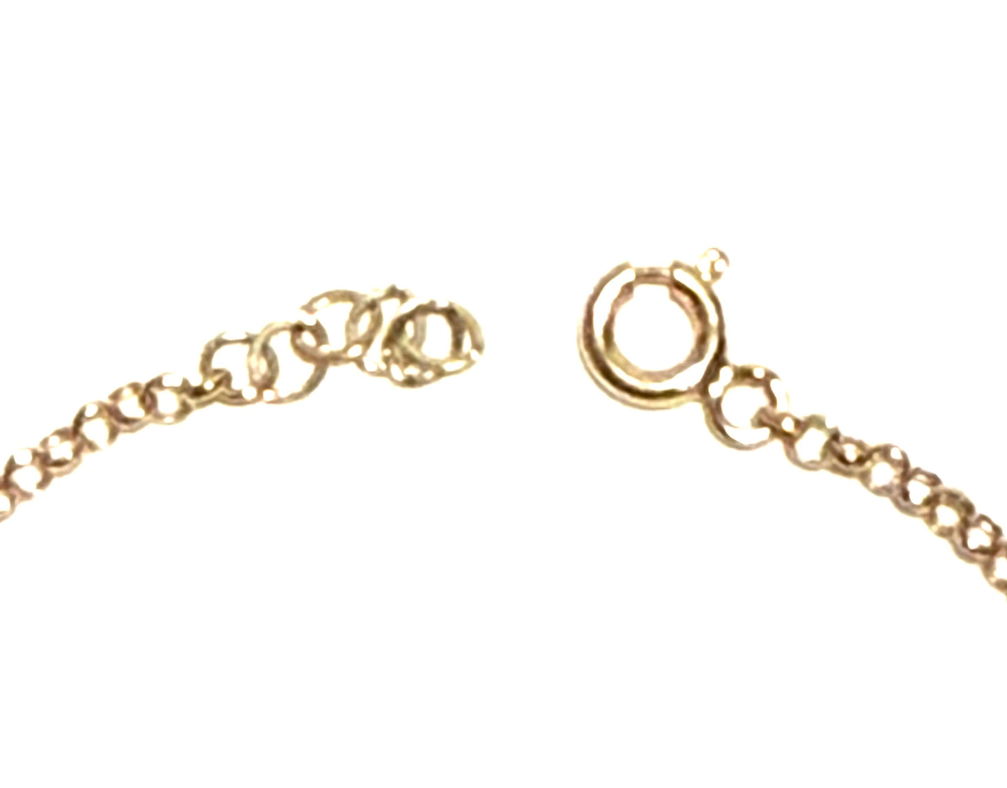 14K Solid Gold Rolo Chain with Four Leaf Clover Accent Baby ID Bracelet (Free Engraving)