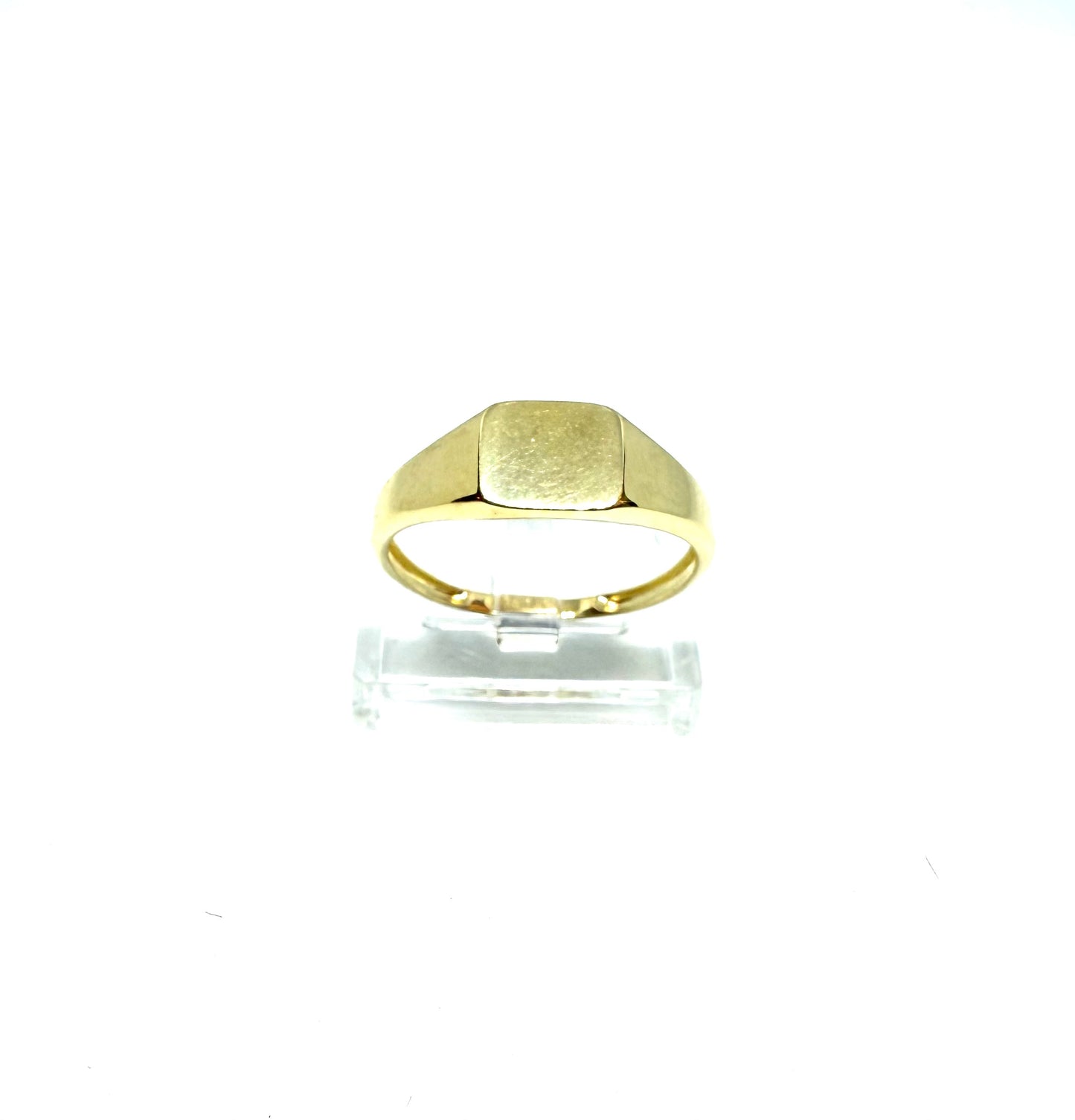 14K Solid Gold Square Signet Ring