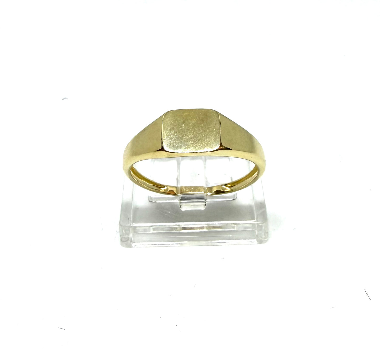 14K Solid Gold Square Signet Ring