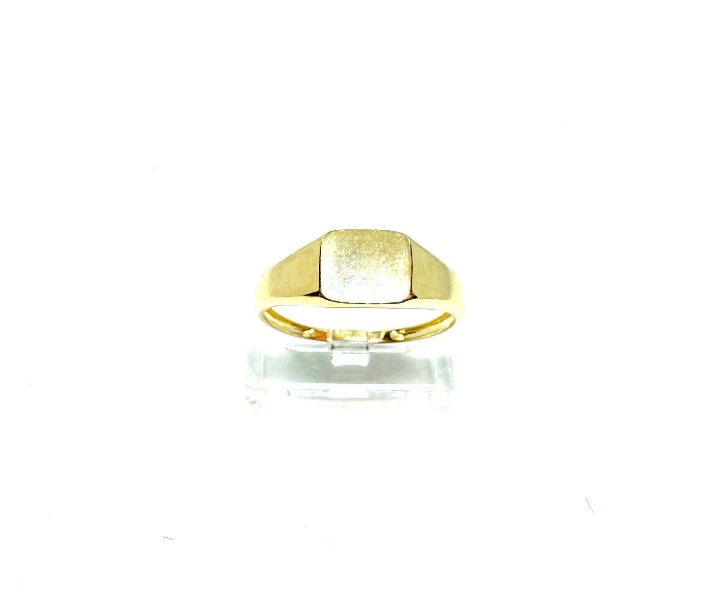14K Solid Gold Square Signet Ring