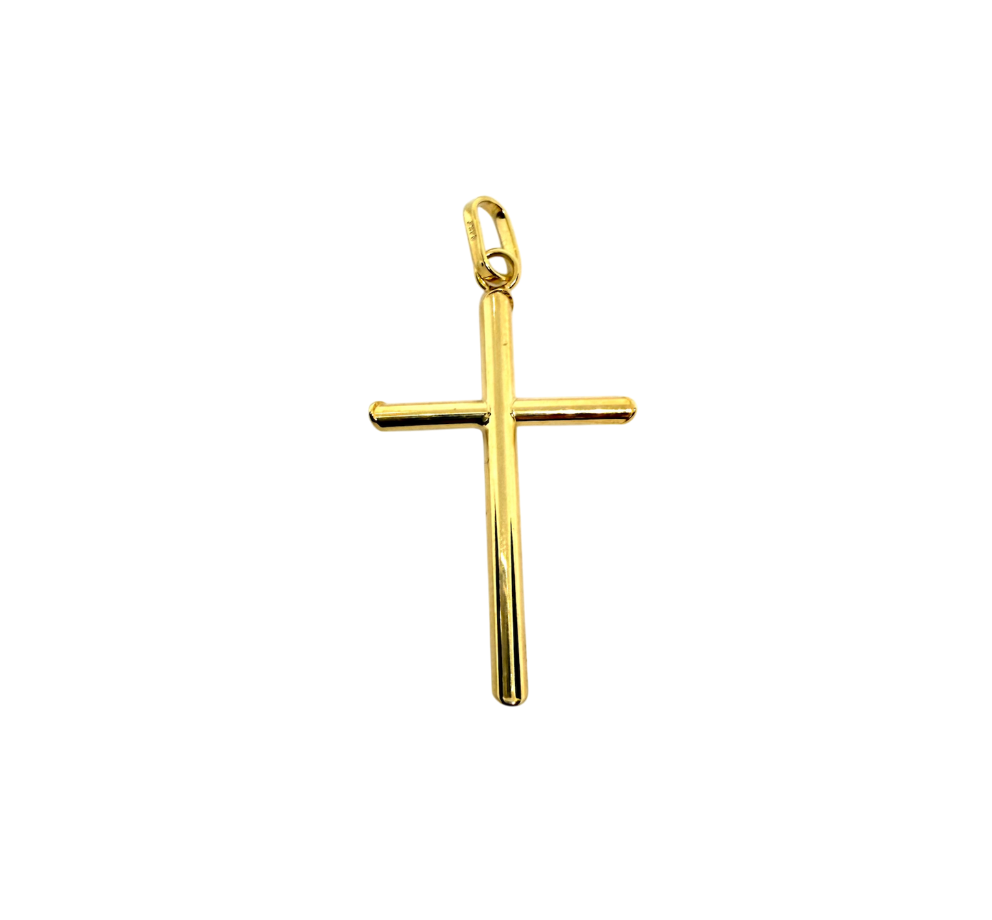 14K Solid Gold Cross Pendant