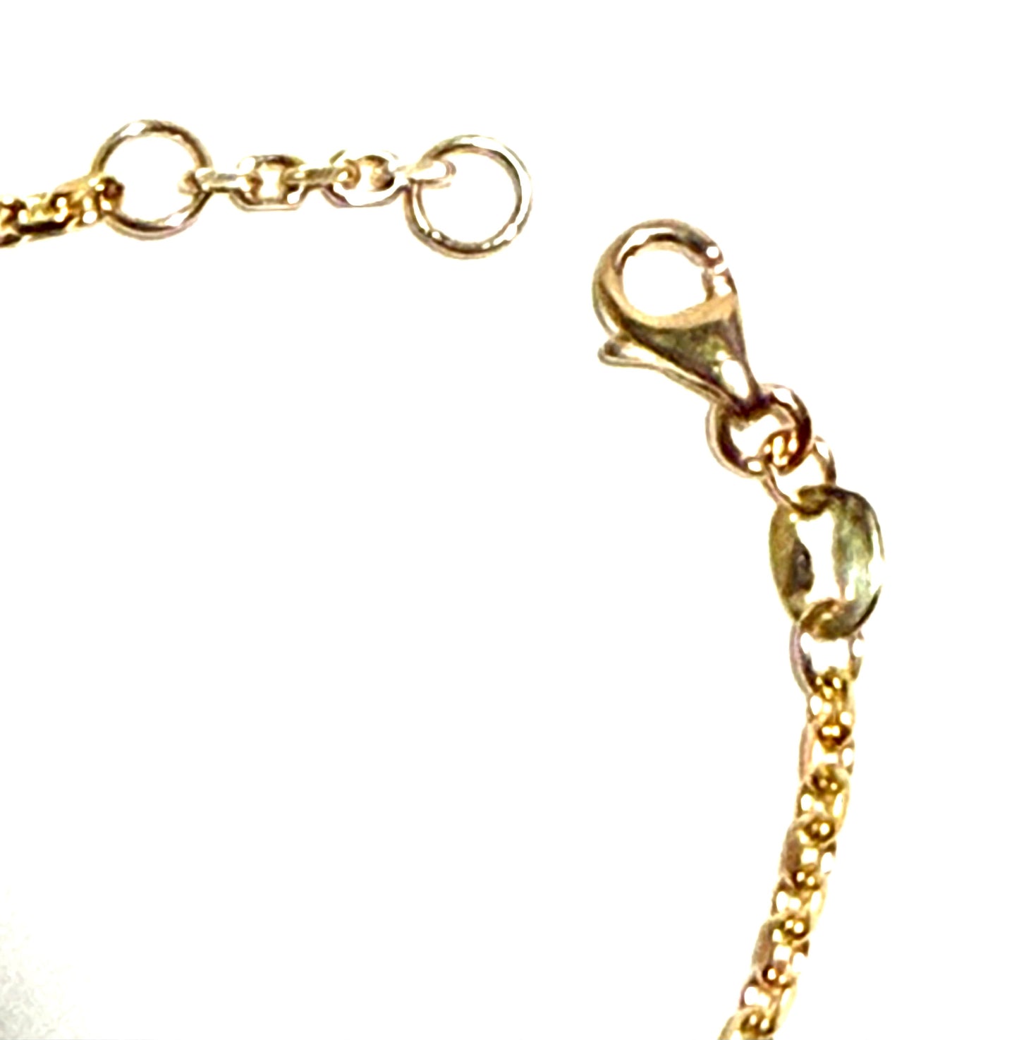 14K Solid Gold Cable Chain ID Bracelet with Red Evil Eye Accent (Free Engraving)