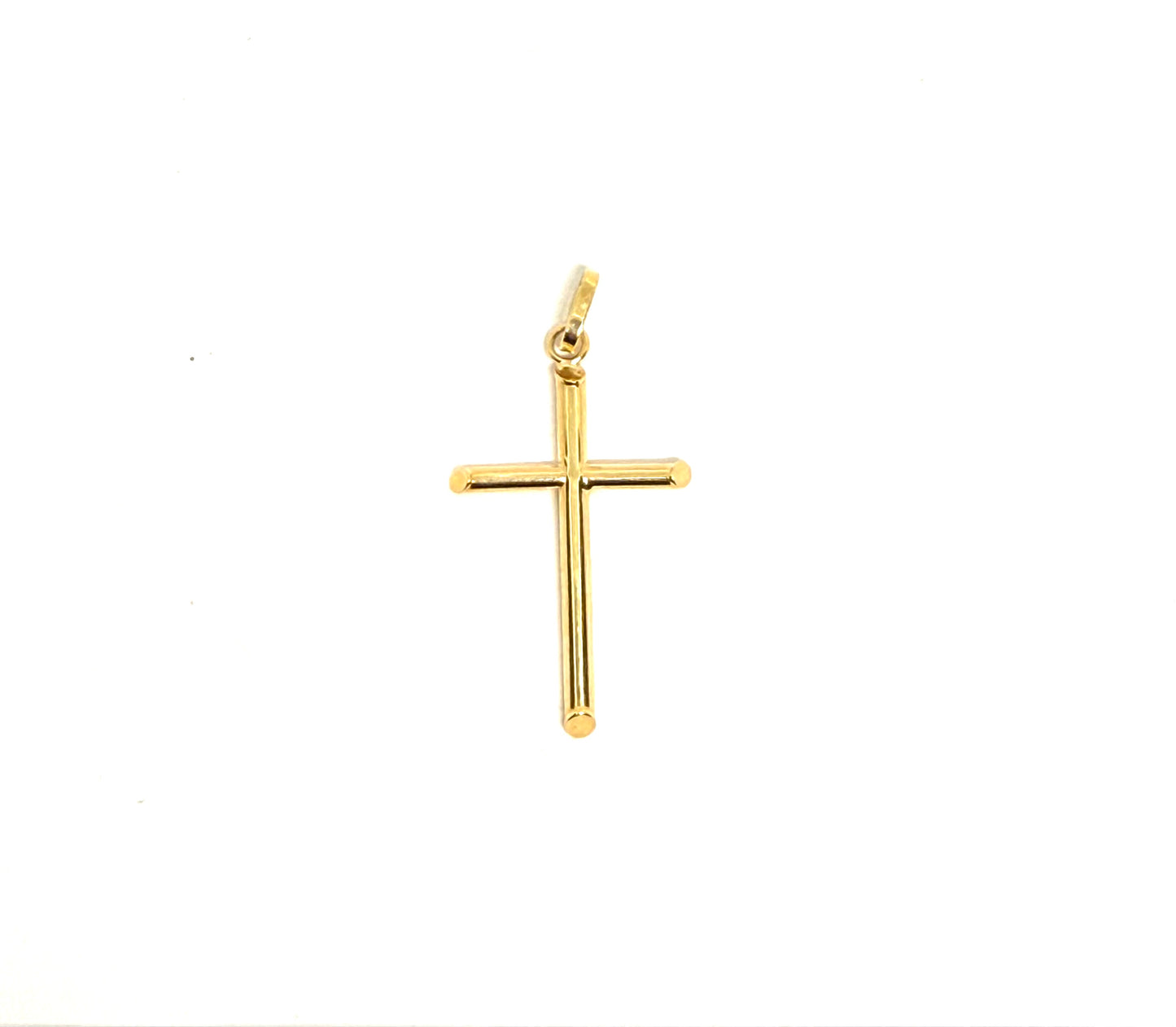 14K Solid Gold Cross Pendant