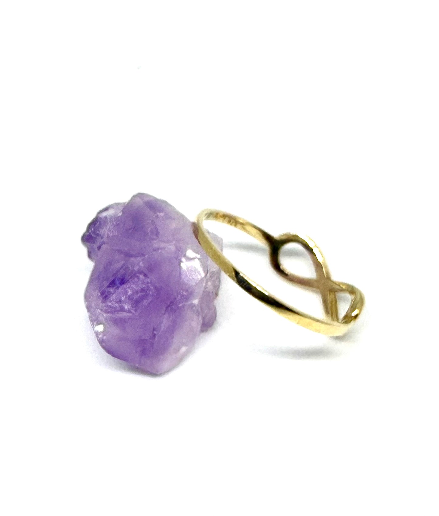 14K Solid Gold Infinity Ring