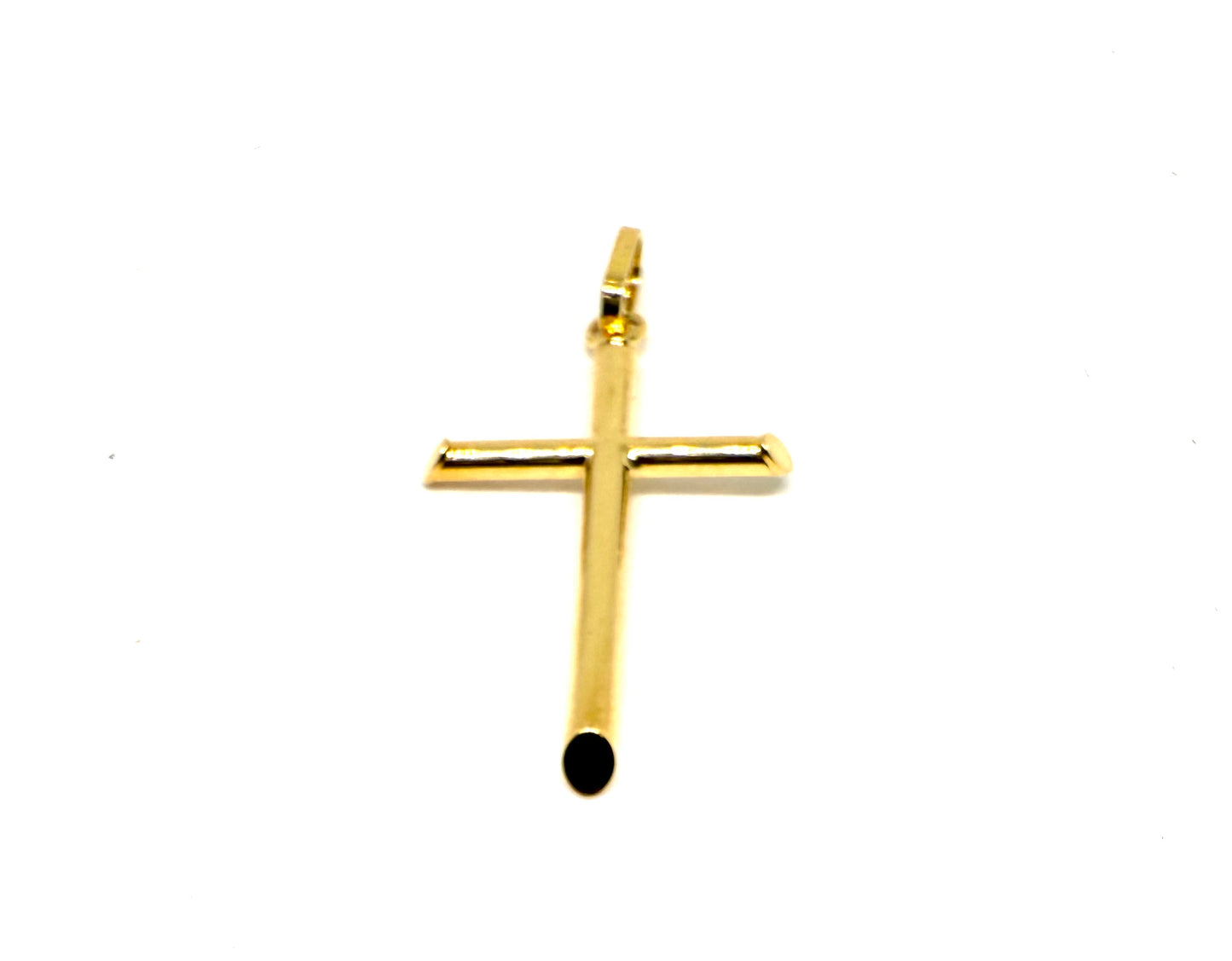 14K Solid Gold Cross Pendant