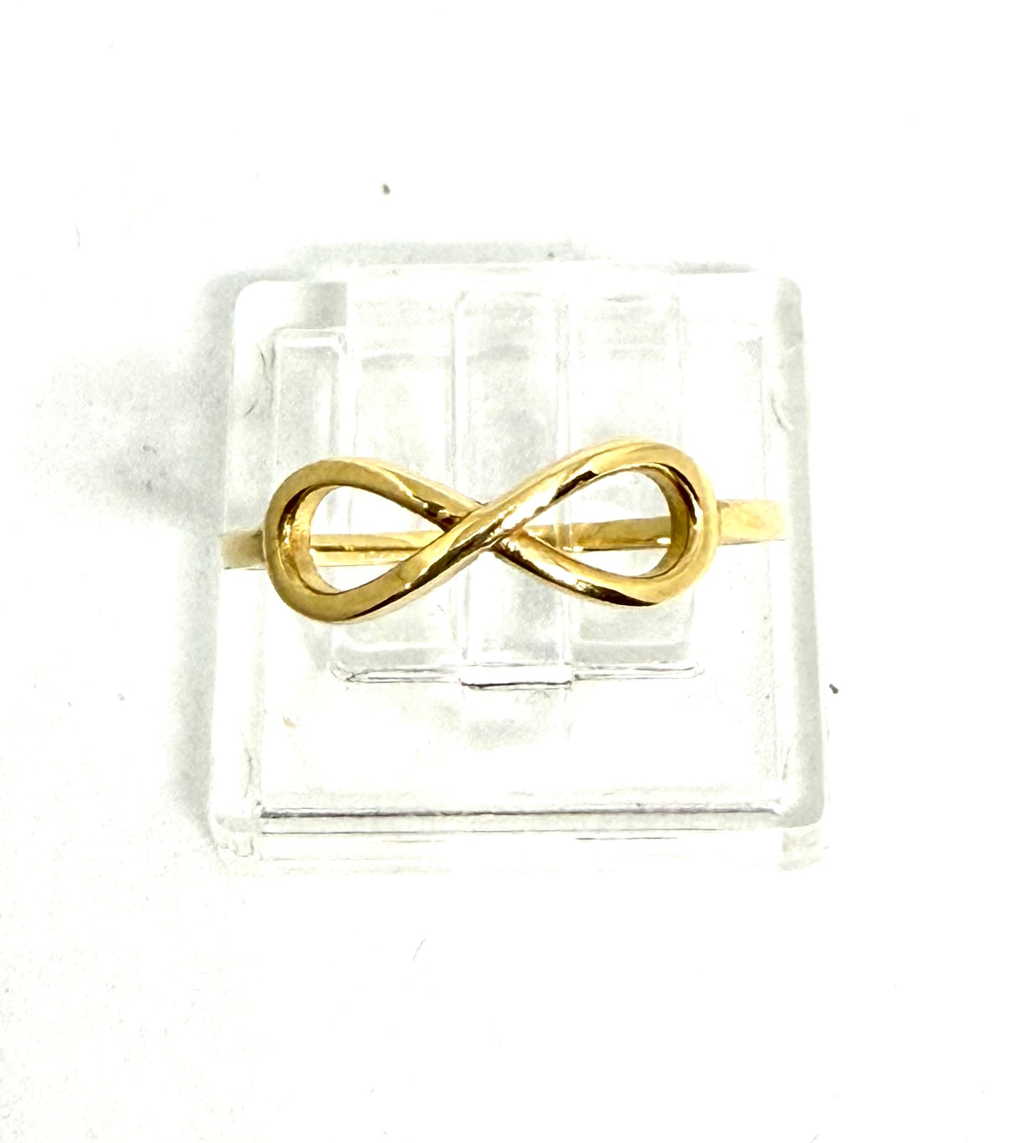 14K Solid Gold Infinity Ring