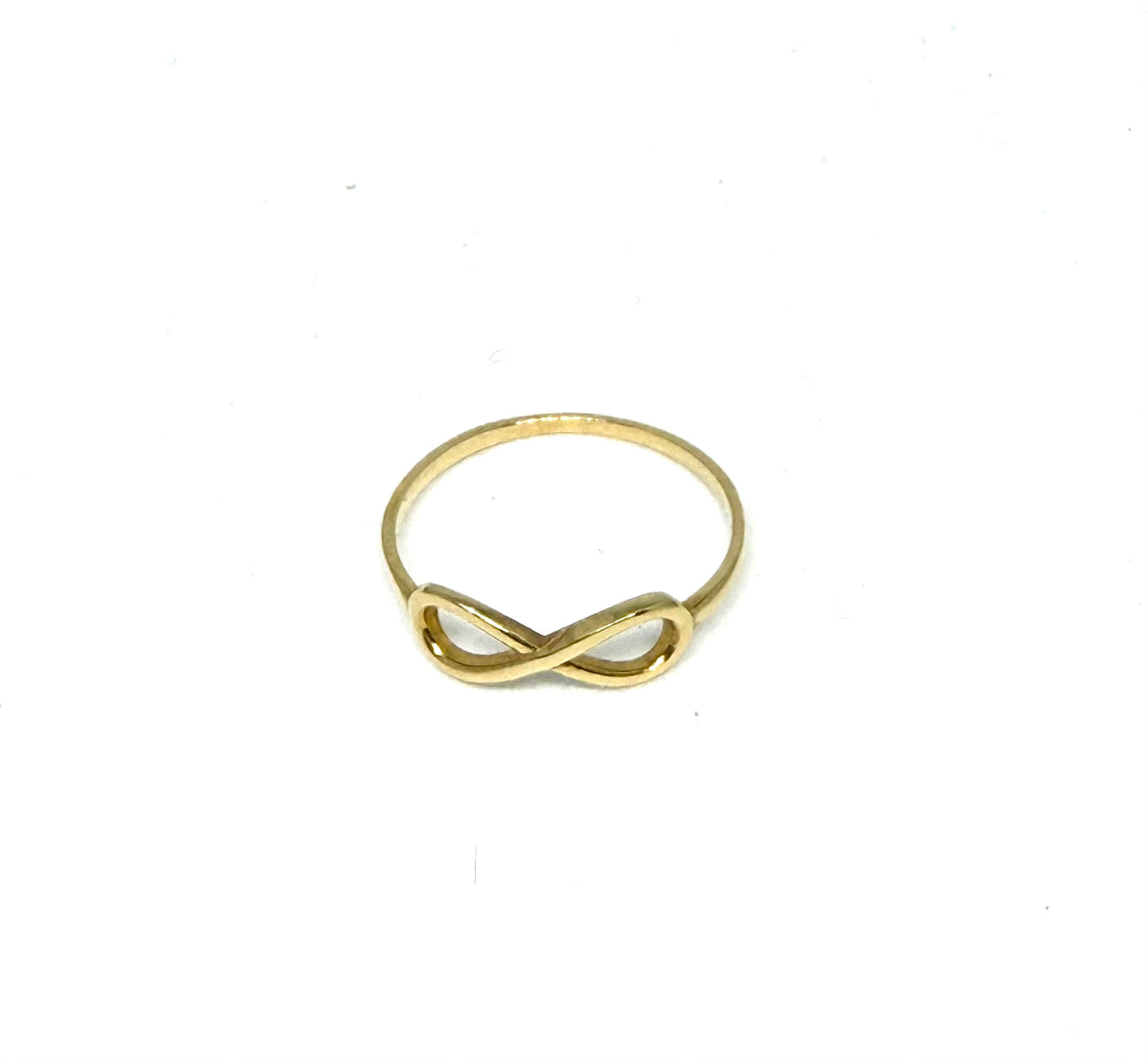 14K Solid Gold Infinity Ring