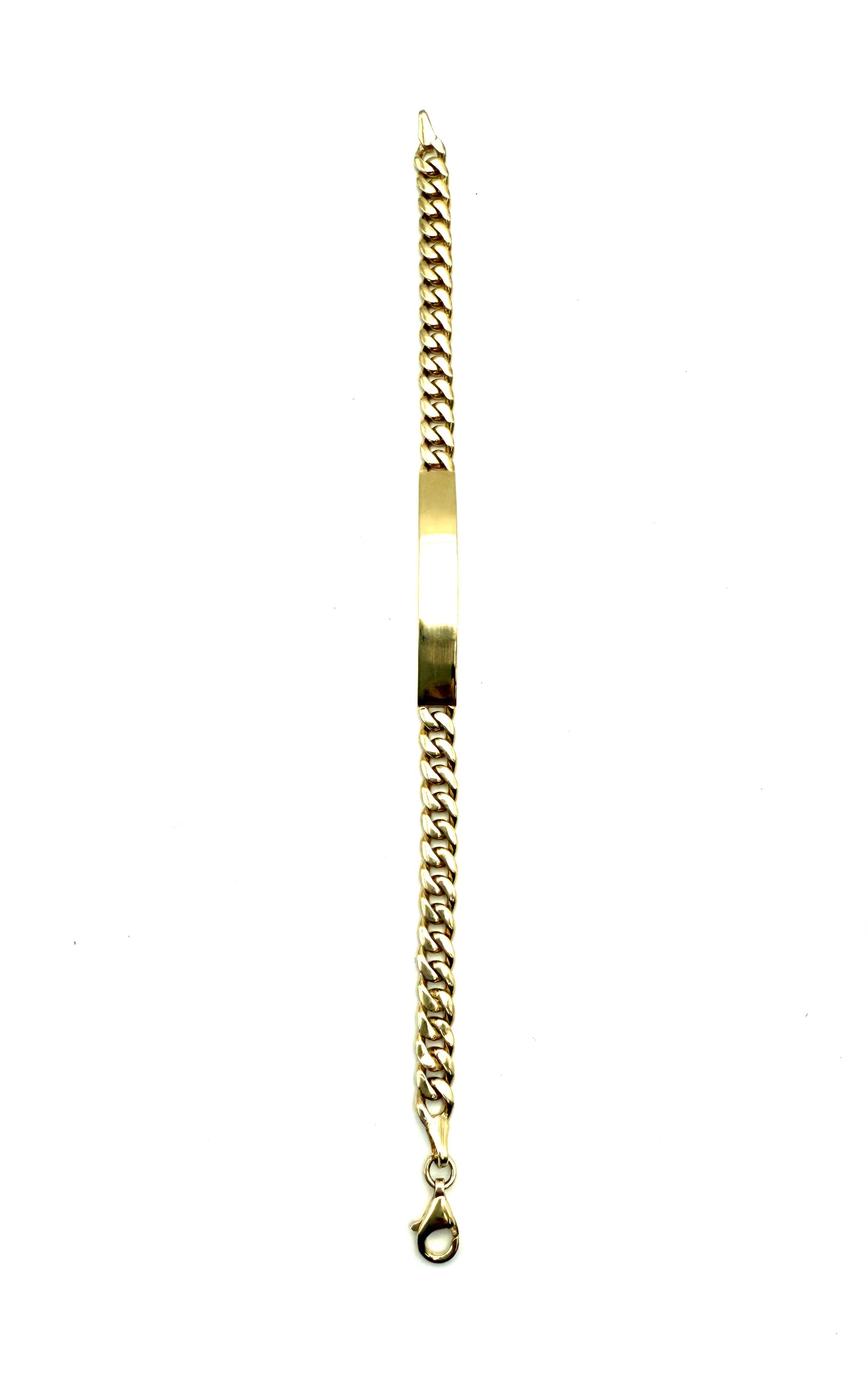 14K Solid Gold ID Bracelet       (Free Engraving)
