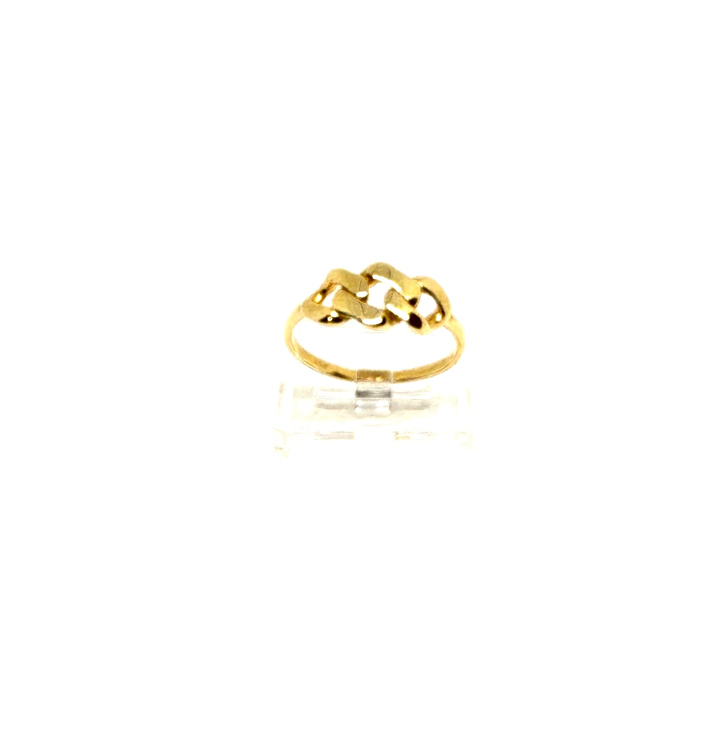 14K Solid Gold Cuban Link Design Ring