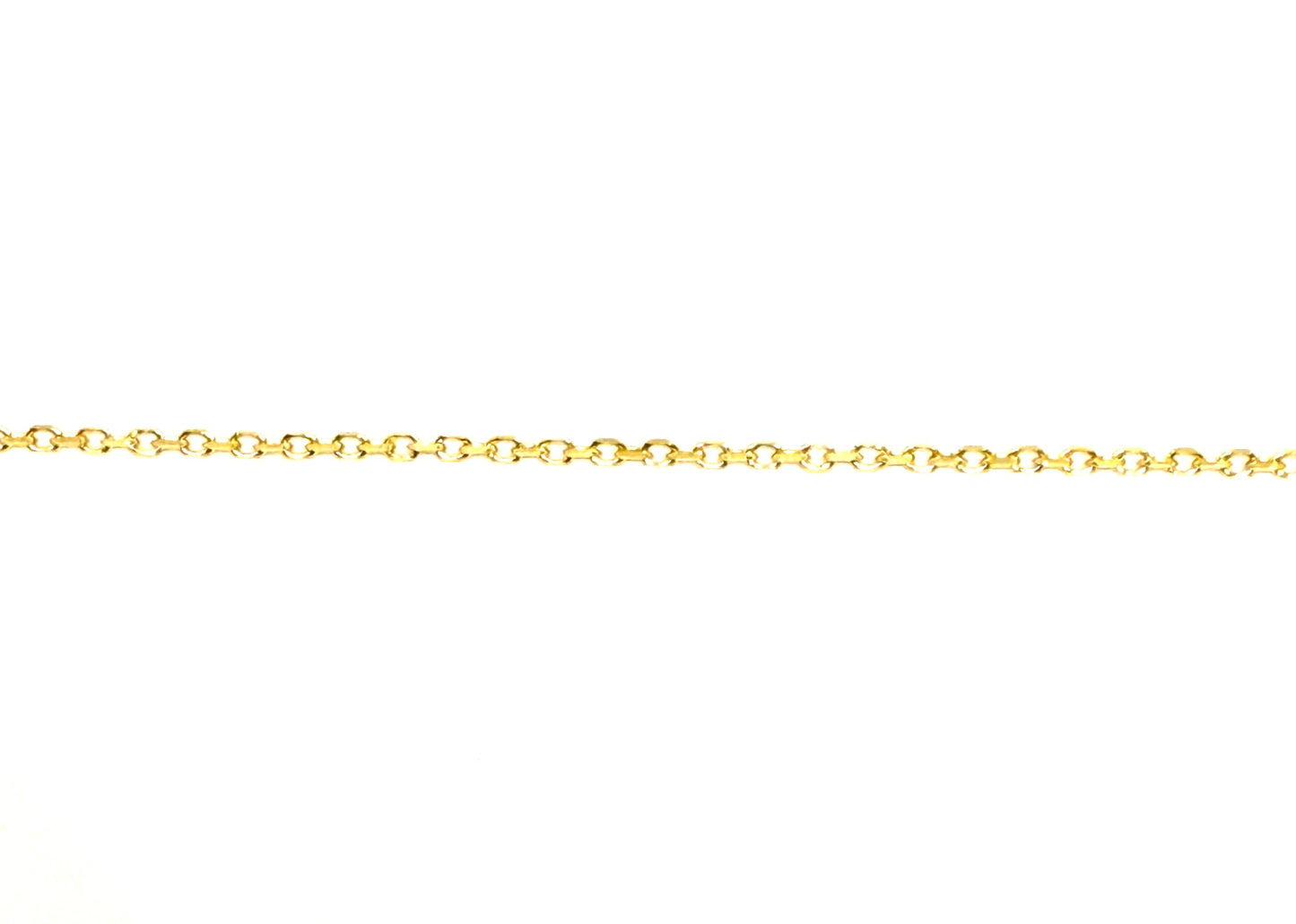 14K Solid Gold Cable Chain Necklace