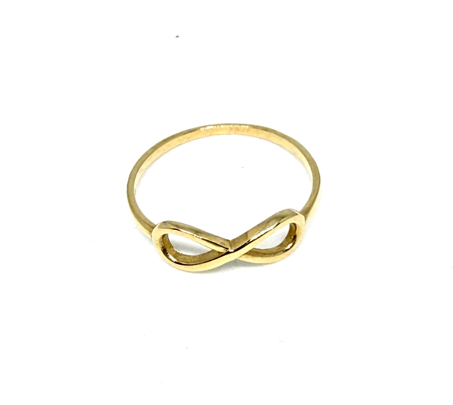 14K Solid Gold Infinity Ring