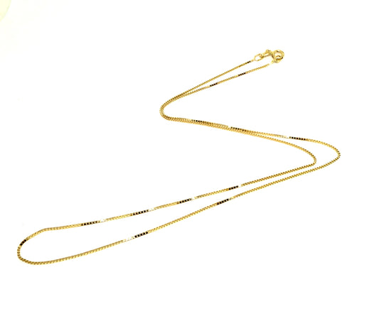 14k Solid Gold Box Chain