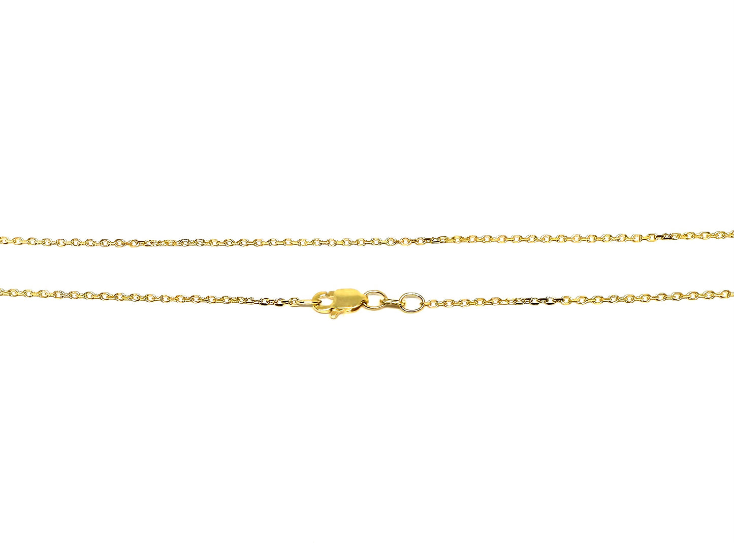 14K Solid Gold Cable Chain Necklace