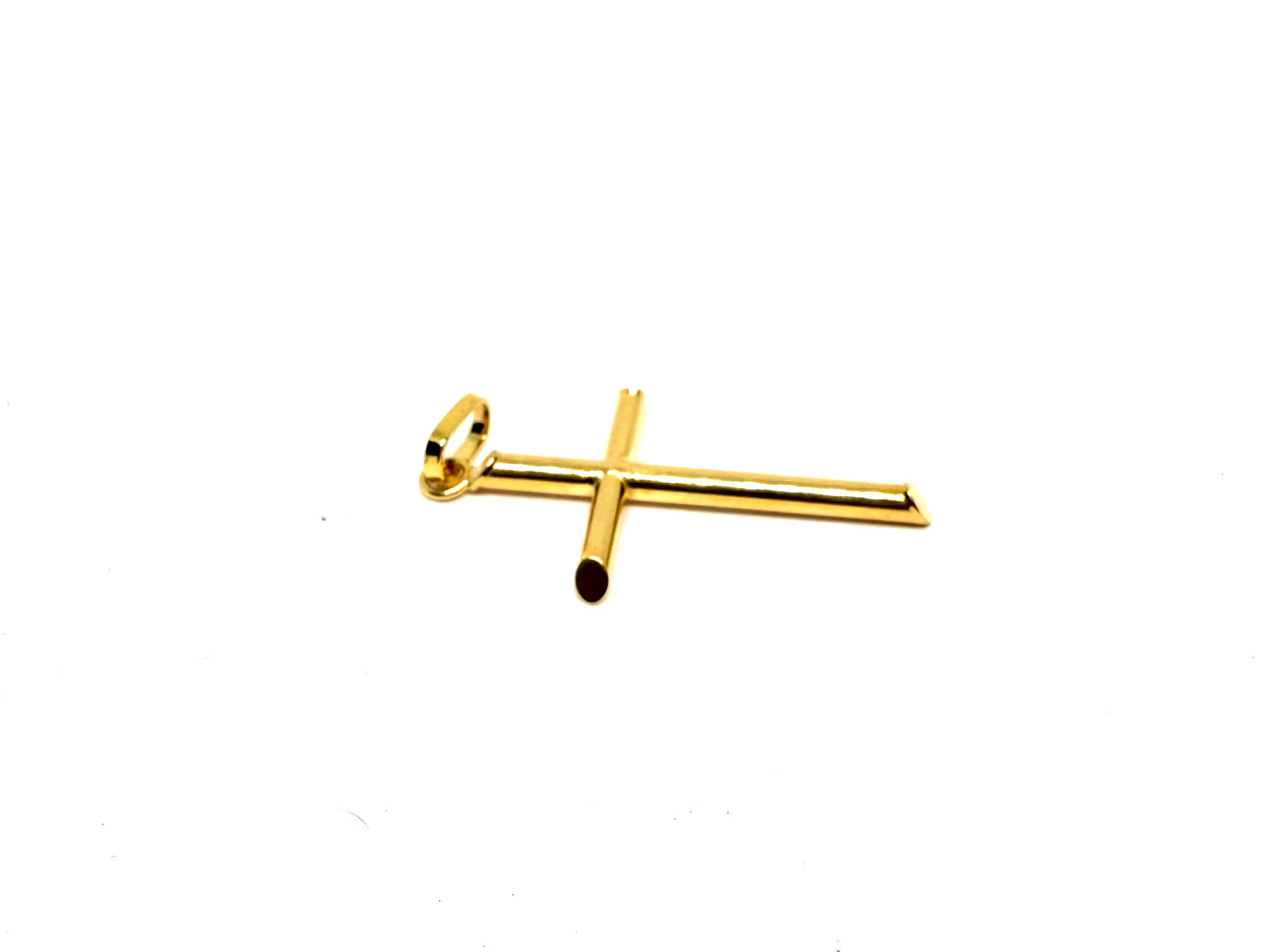14K Solid Gold Cross Pendant