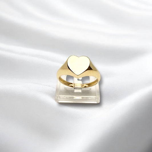 14K Solid Gold Signet Ring