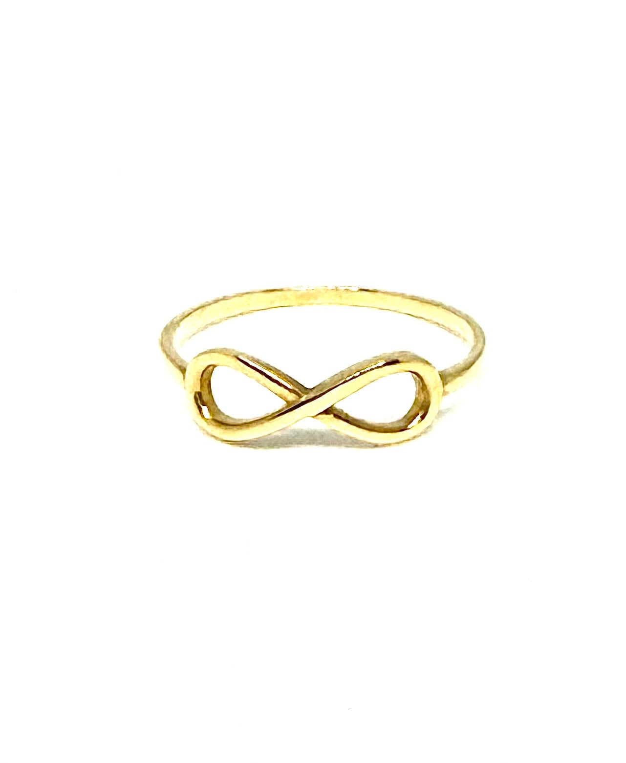 14K Solid Gold Infinity Ring